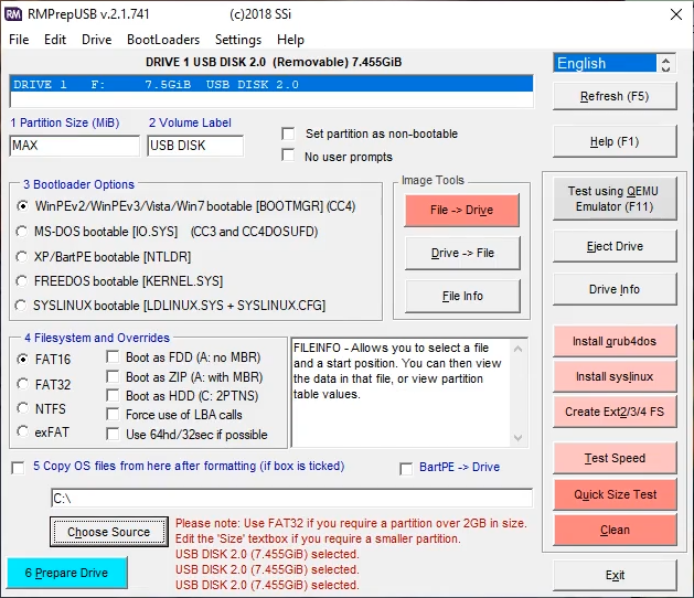 tạo usb boot