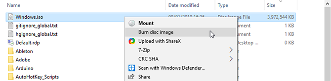 tạo boot dvd windows iso burn